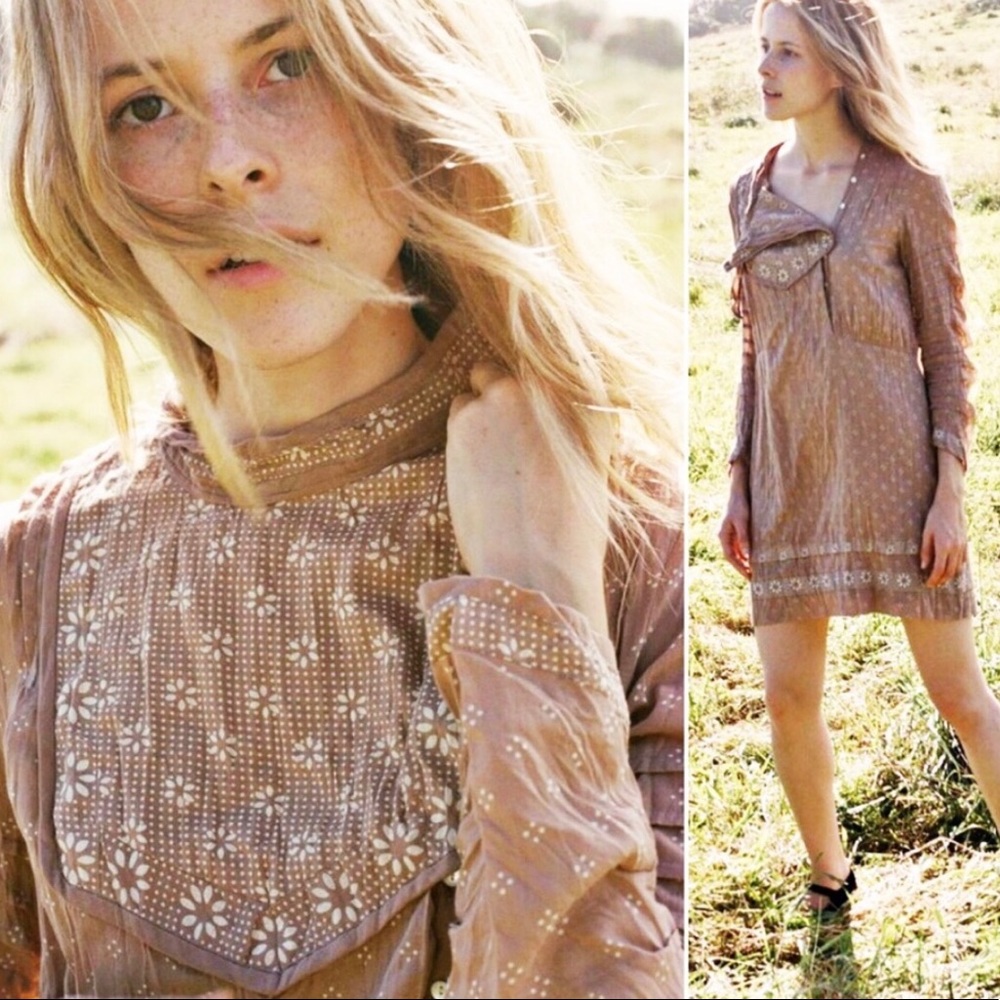 NWT DOEN  wildeve Dress macaroon button front mini